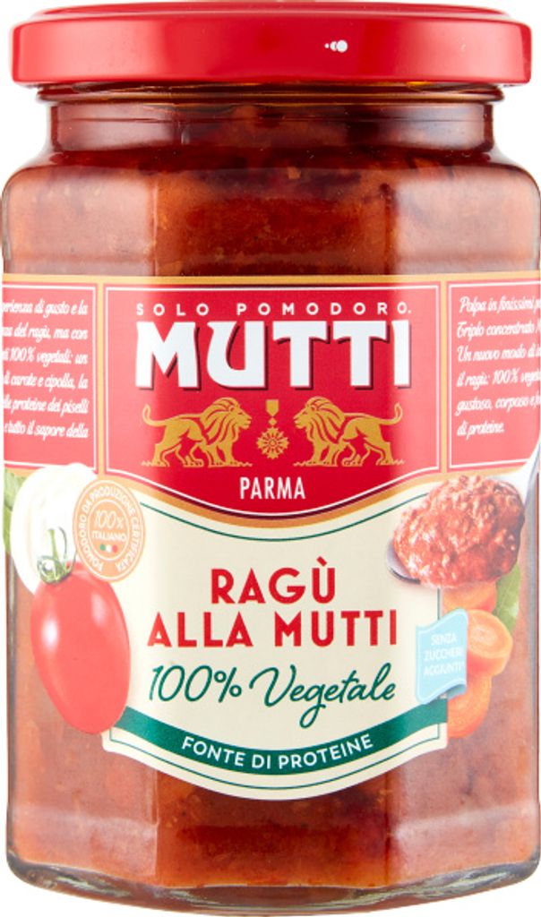 Ragu alla Mutti 100% Vegetale Nudelsauce 280g - Mutti