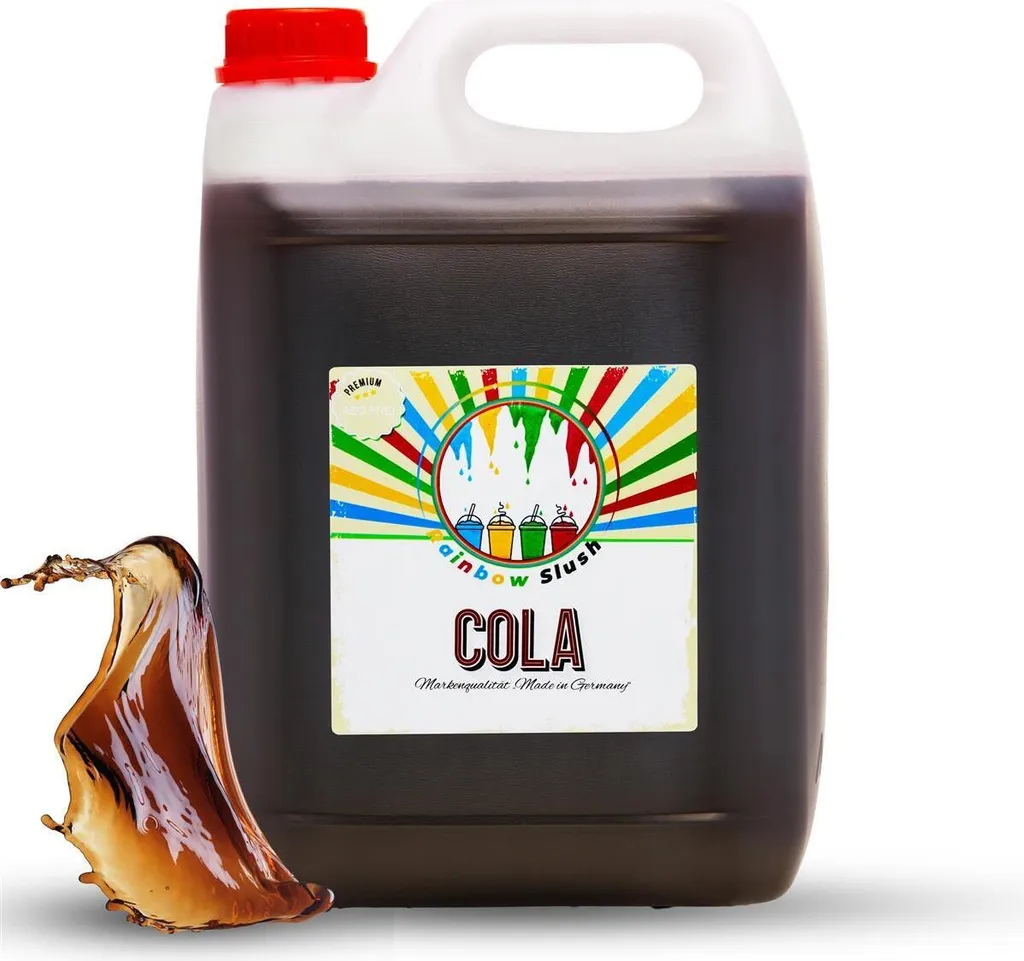 Rainbow Slush Sirup 5L AZO FREI | Cola | Konzentrat für Slushy Maker Eis Slushmaschinen Eismaschinen Getränke 1:5