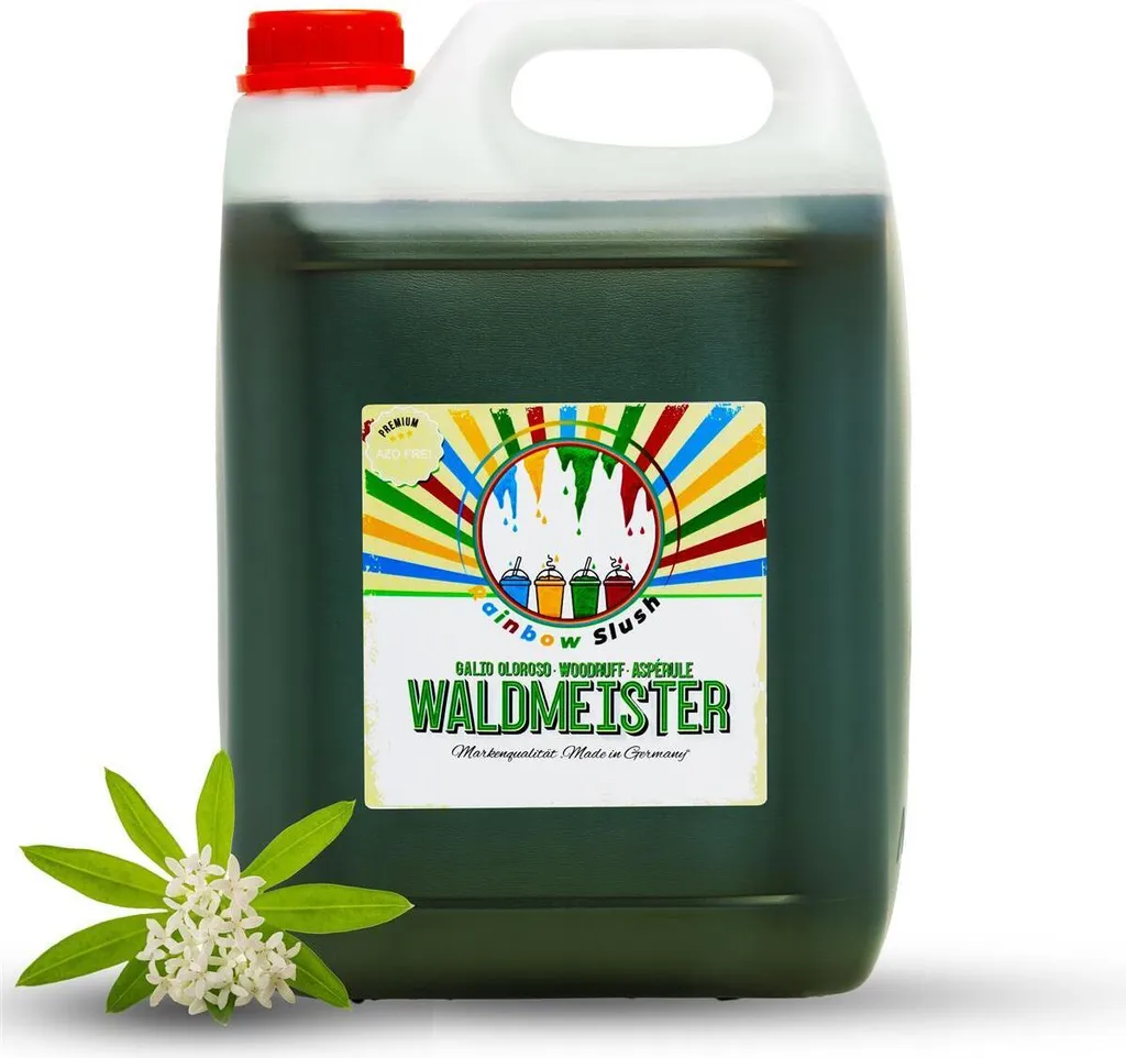 Rainbow Slush Sirup 5L AZO FREI | Waldmeister  | Konzentrat für Slushy Maker Eis Slushmaschinen Eismaschinen Getränke 1:5