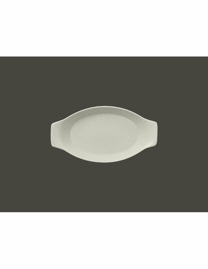 Rak Neofusion Bowl Oval With Handles-Sand L 20Cm / W 11Cm / H 3.5 Cm/ C 20C