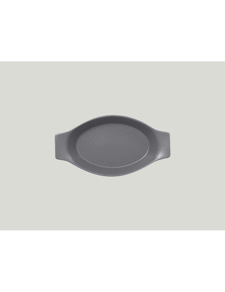 Rak Neofusion Bowl Oval With Handles-Stone L 20Cm / W 11Cm / H 3.5 Cm/ C 20