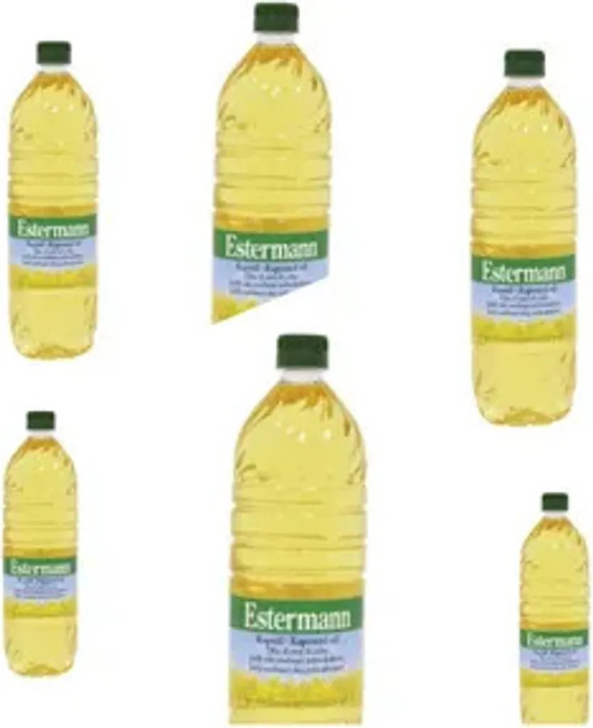 Rapeseed oil Estermann - 6 x 1 L PET bottle, fine oil for cooking, frying and salads