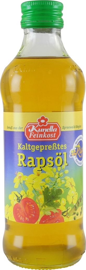Rapeseed oil, cold-pressed by Kunella Feinkost (250 ml)