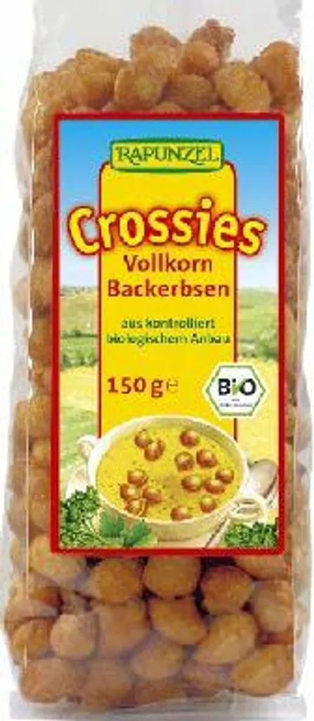 Rapunzel Crossies Wholegrain Baking Peas 150g