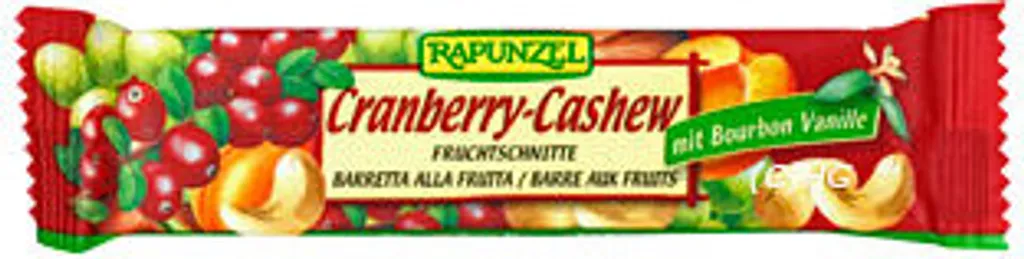 Rapunzel Fruchtschnitte Cranberry-Cashew 40g 40g