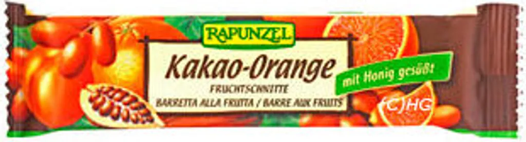 Rapunzel - Fruchtschnitte Kakao-Orange - 40g