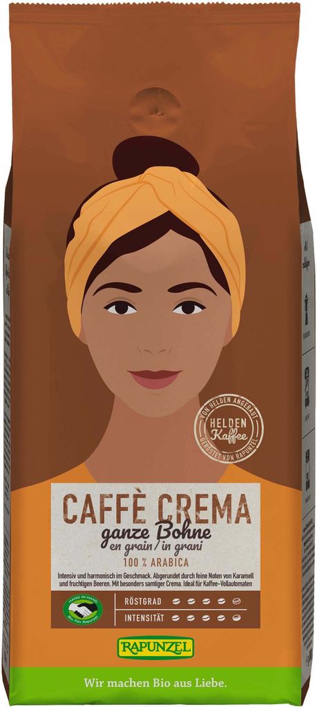 Rapunzel Hero Coffee Crema, whole bean HIH (1kg)