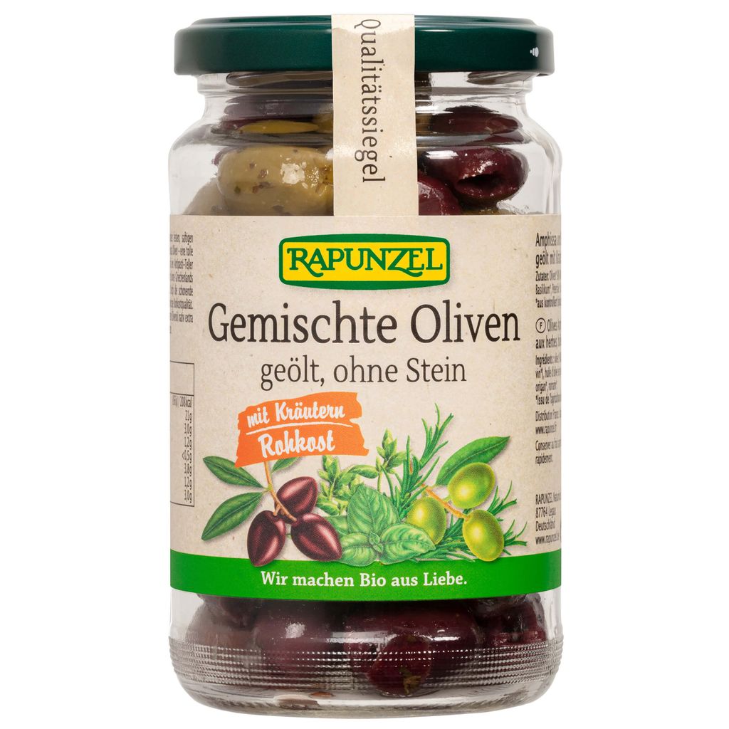 Rapunzel olives mixed with herbs (170g)