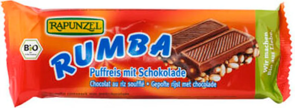Rapunzel Rumba Puffreisriegel Vollmilch 0,06kg