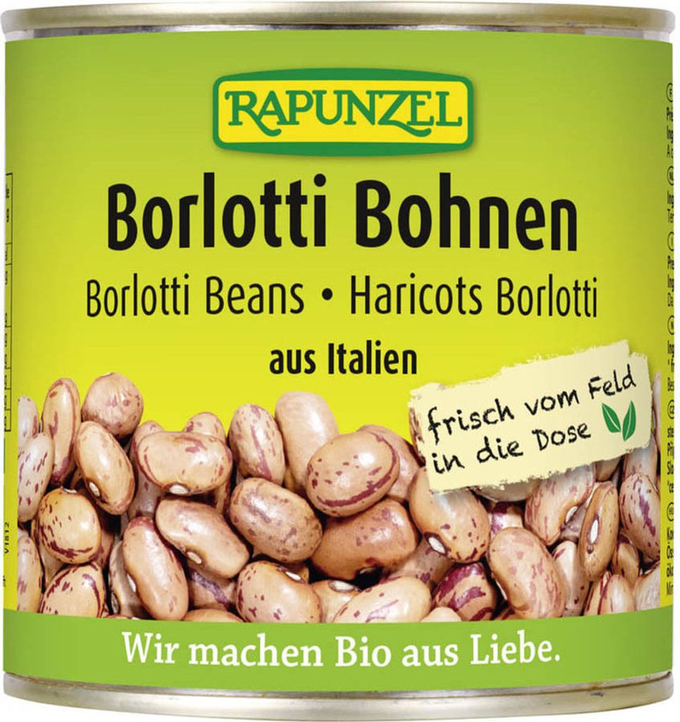 Rapunzel Borlotti Beans in a can 400g