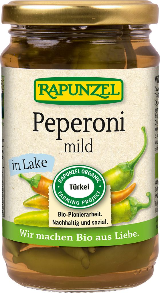 Rapunzel pepperoni mild in brine 270g