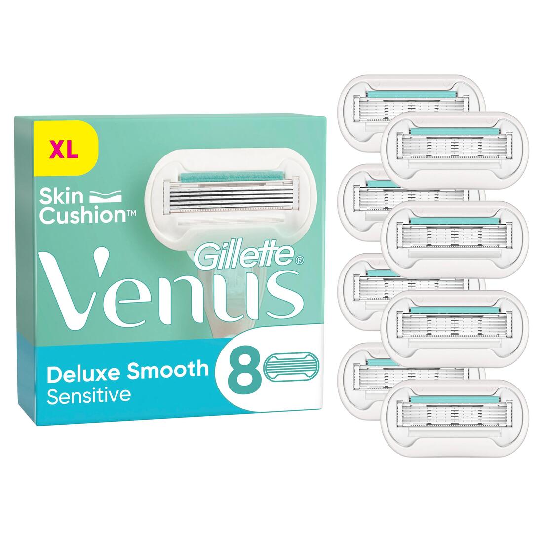 Razor blades "Deluxe Smooth sensitive" 8st.