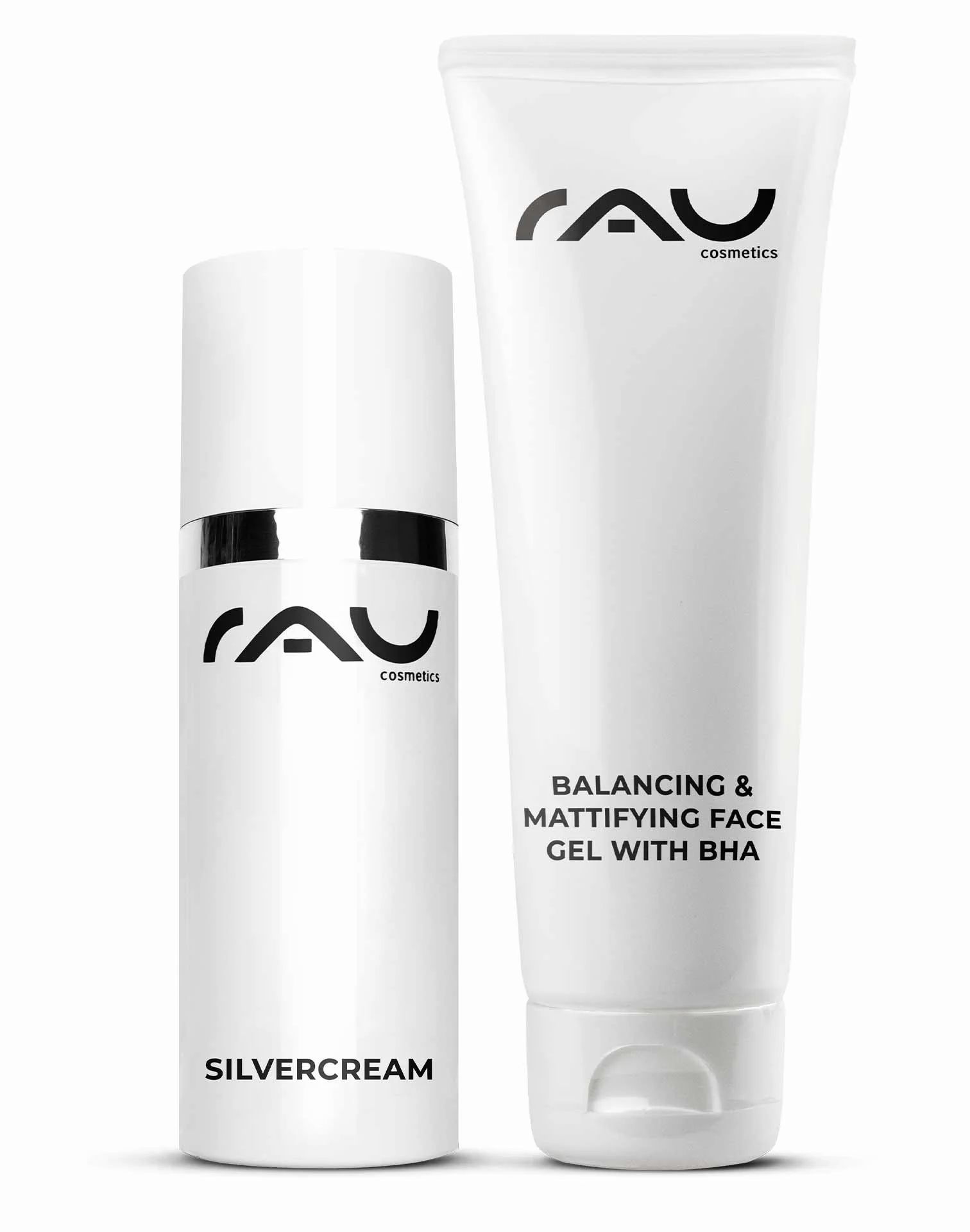 RAU Cosmetics set for impure, greasy, oily skin - against pimples, blackheads, acne - for day and night