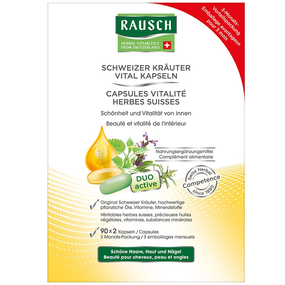 RAUSCH Schweizer Kräuter Vitalkapseln