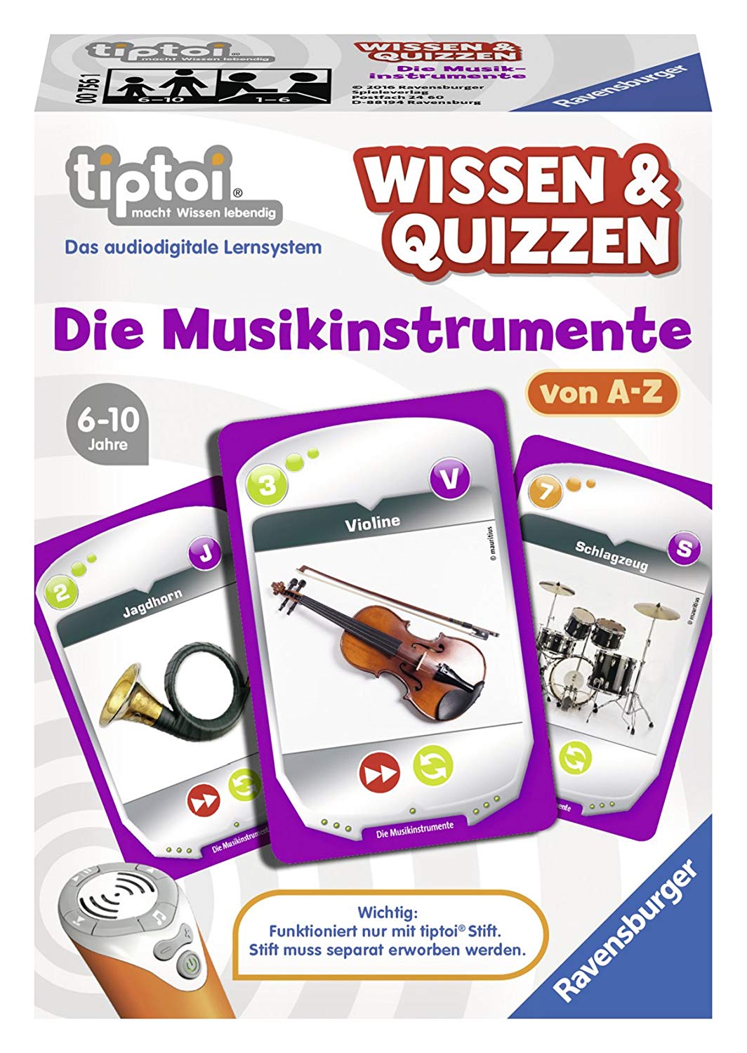 'Ravensburger 00756 – Tiptoi® Knowledge & Quizzen The Musical Instrument "