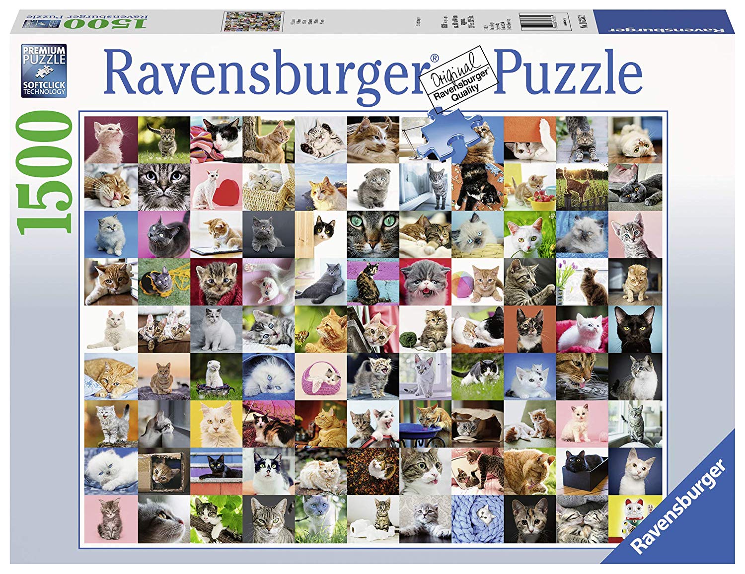Ravensburger 16235 1500 Pieces 99 Cats