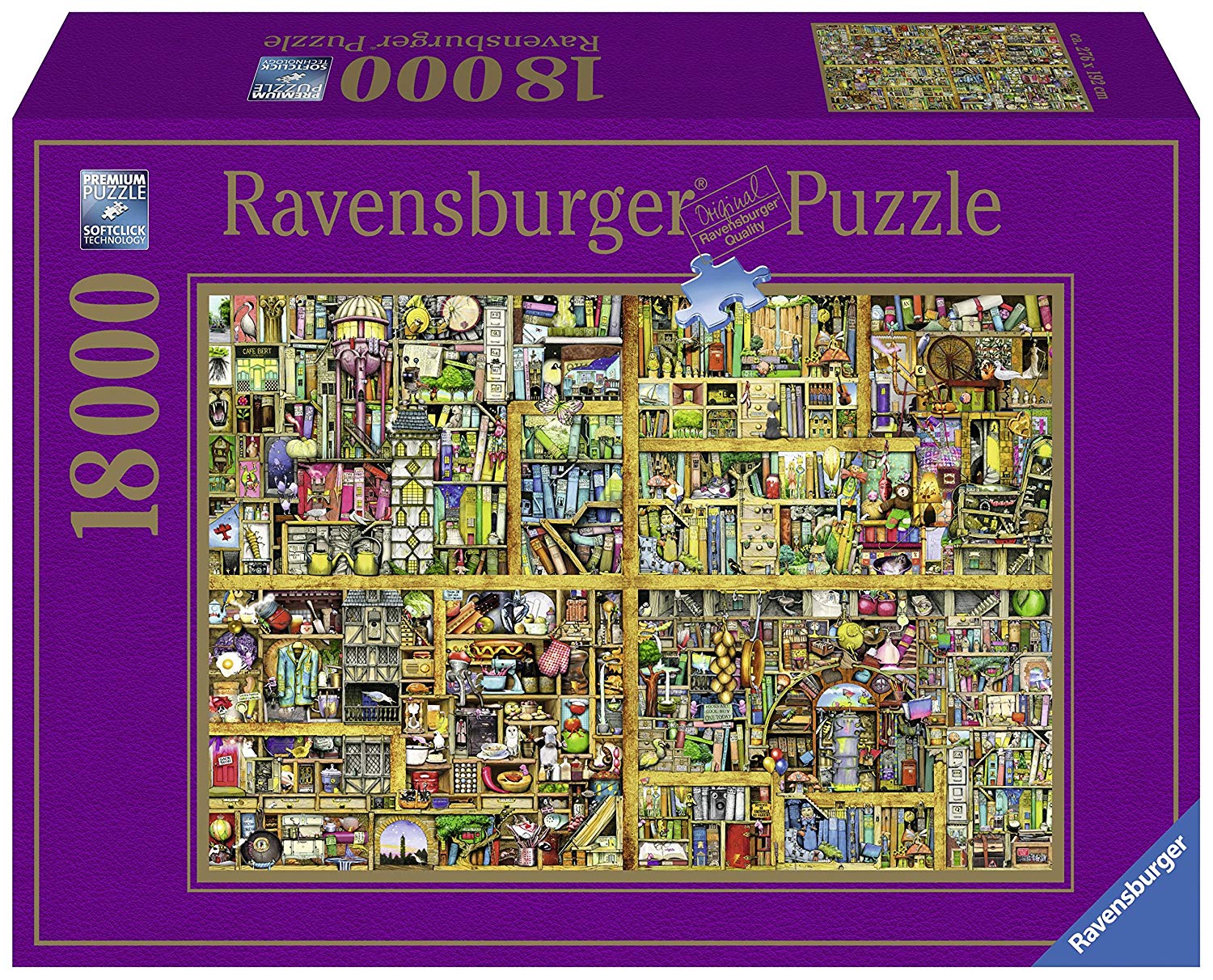 Ravensburger 17825 Colin Thompson Magic Bookshelf Puzzle 18000 Pieces