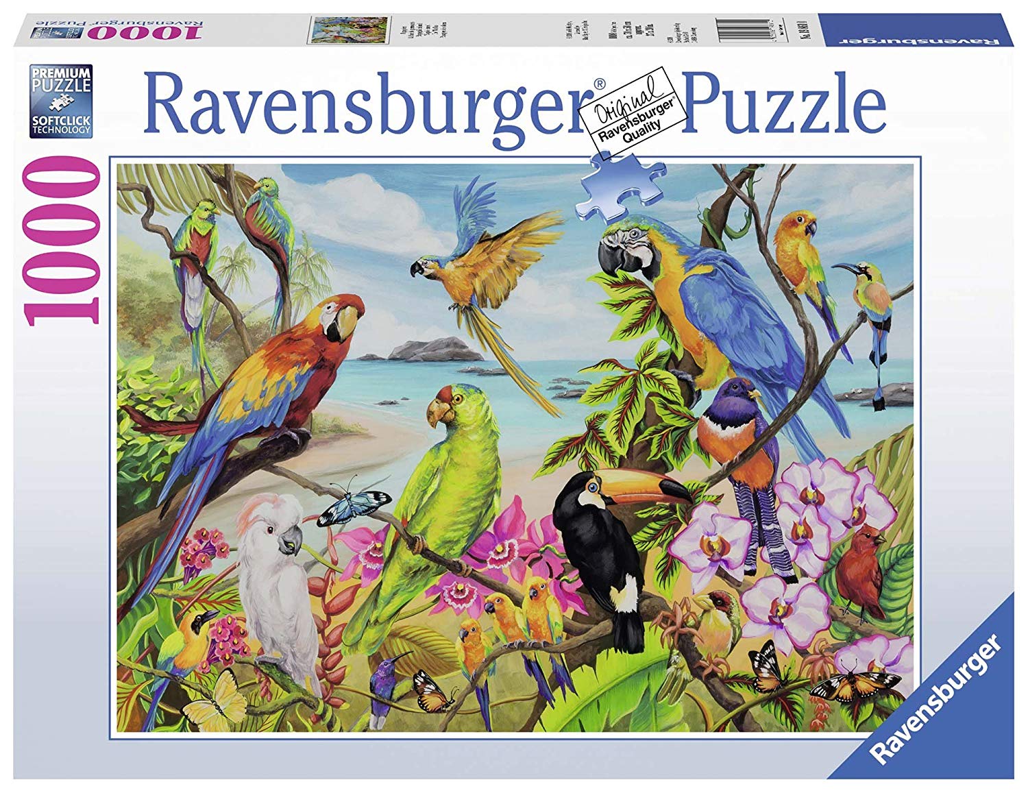 Ravensburger 19861 Parrots Colourful Puzzle (1000 Pieces)