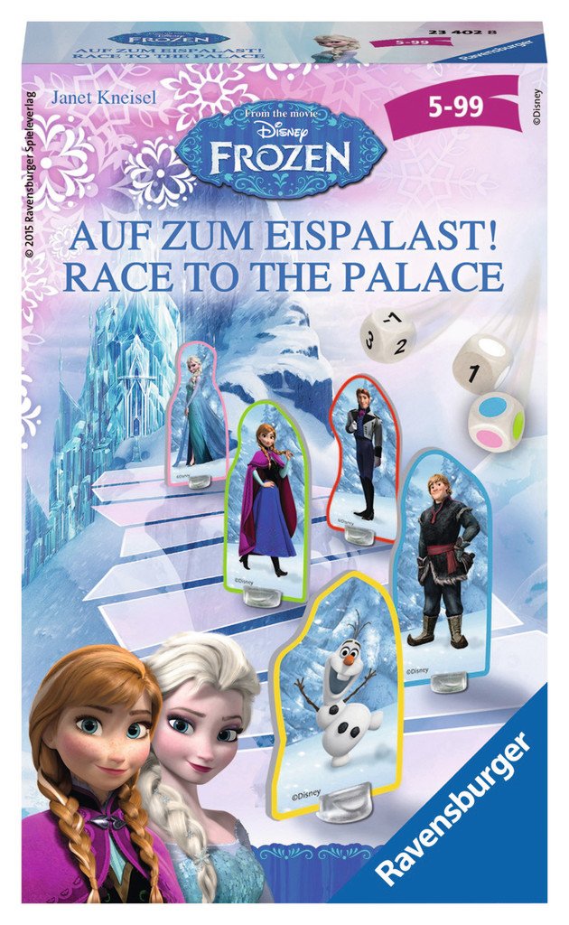 Ravensburger 23402 - Disney Frozen Board Games on the Ice Palace - Gift Gam