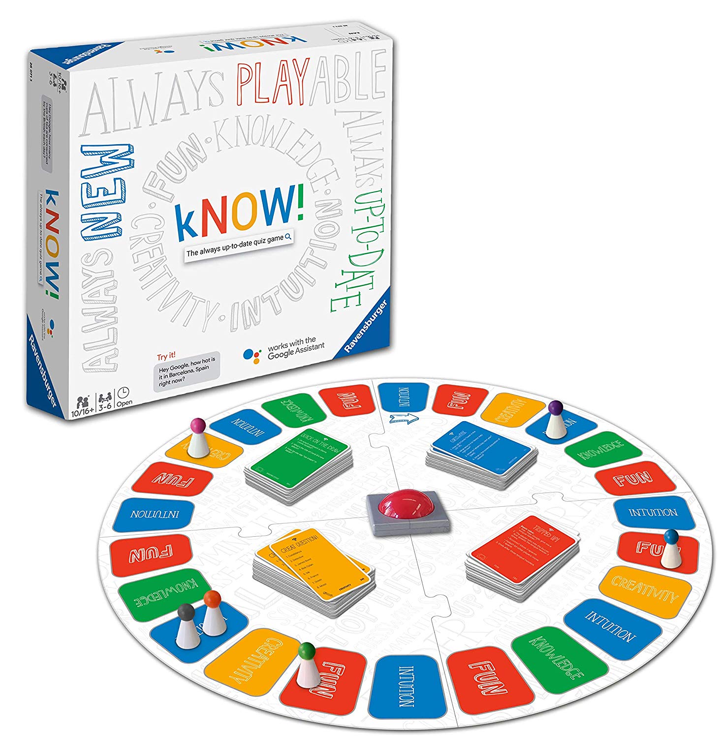 Ravensburger 26071 - Know The First Internet Search Quizzical Board Game Wi
