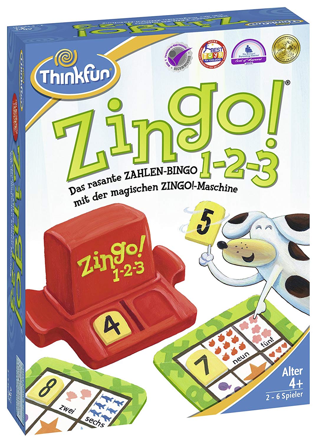 Ravensburger 76352 Thinkfun Zingo 1-2-3 Game