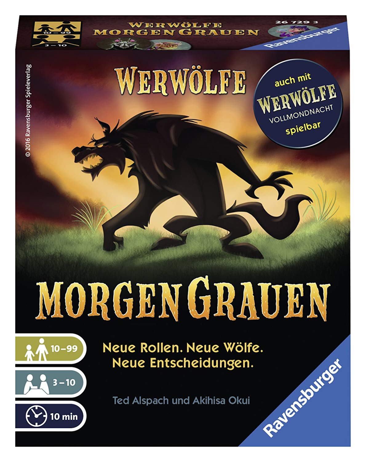 Ravensburger Card Games 26729 – Werewolves Dawn Card Game