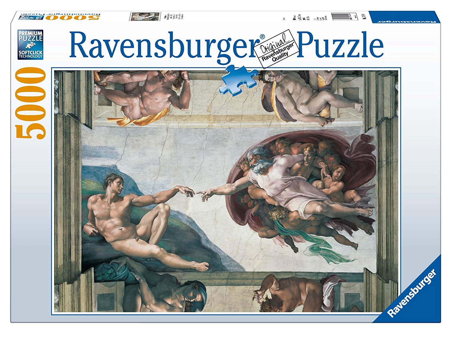 Ravensburger Michelangelo Creation Of Adam Puzzle Pieces
