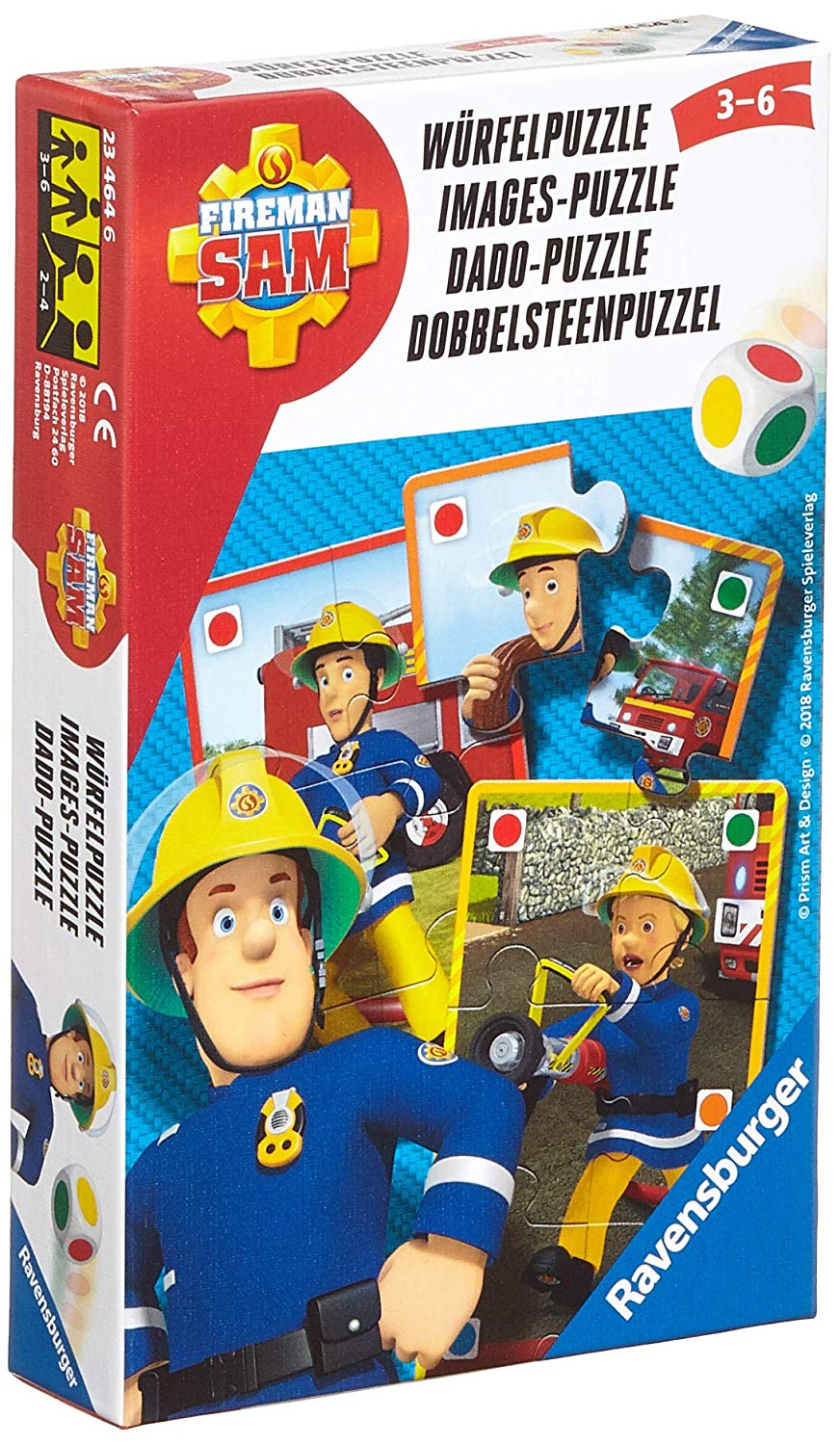 Ravensburger Potluck Games 23464 Fireman Sam Cube Puzzle