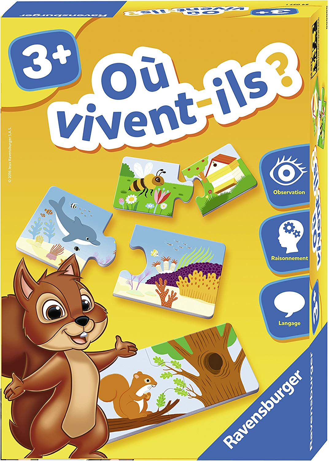 Ravensburger – Where We Live, They – Spiel (English Version), New Version