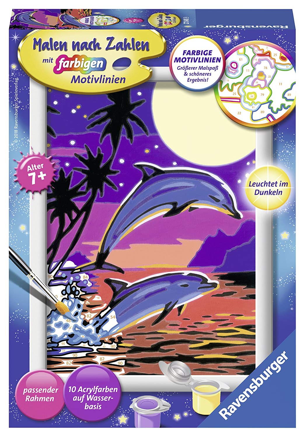 Ravensburger Painting By Numbers Dolphins