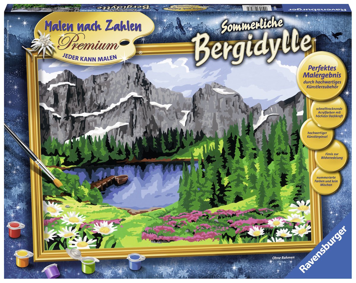 Ravensburger Painting By Numbers Summer Mountain Idyll