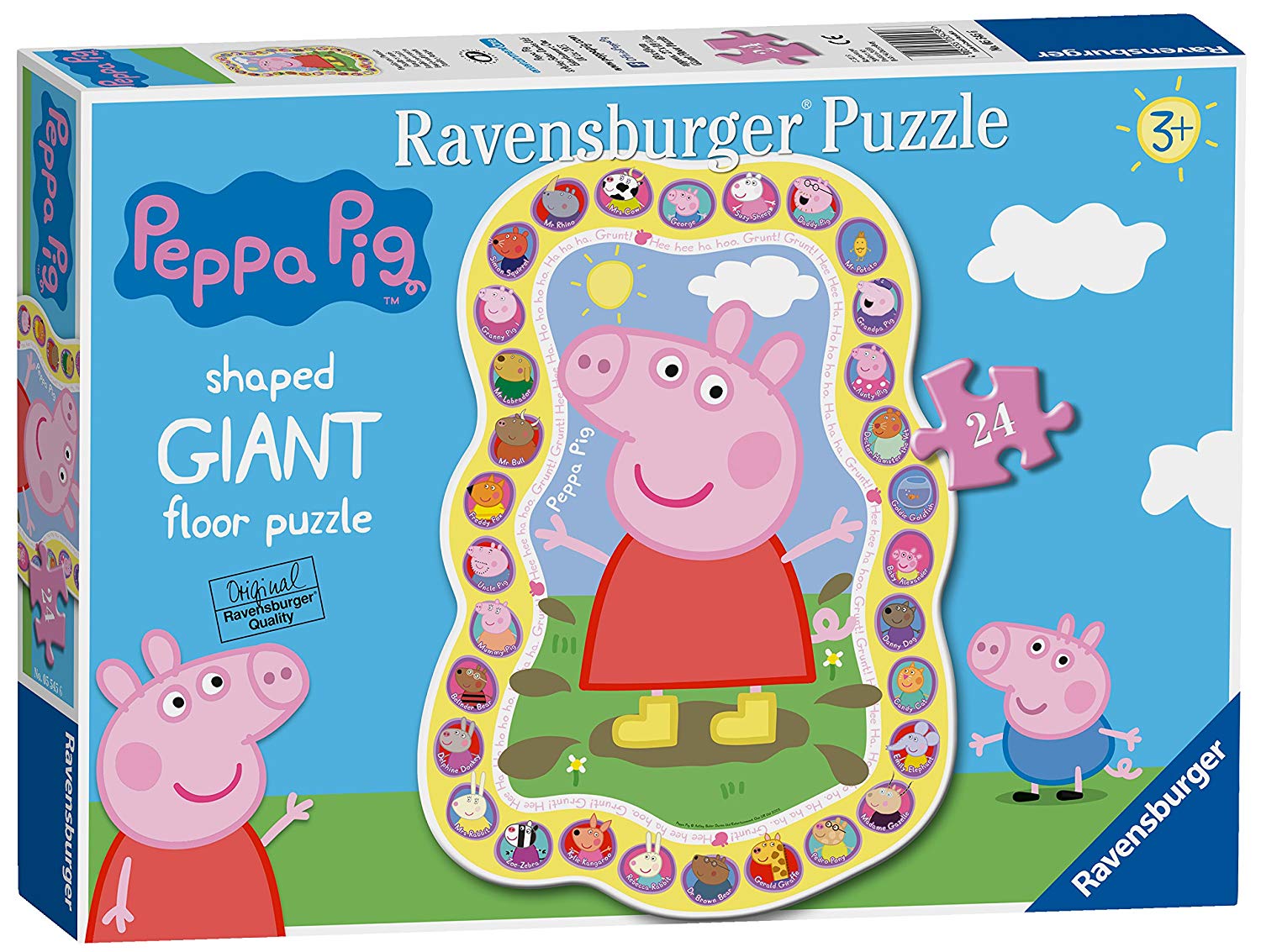 Ravensburger Peppa Pig 24 Piece Giant Floor Jigsaw Puzzle English Version
