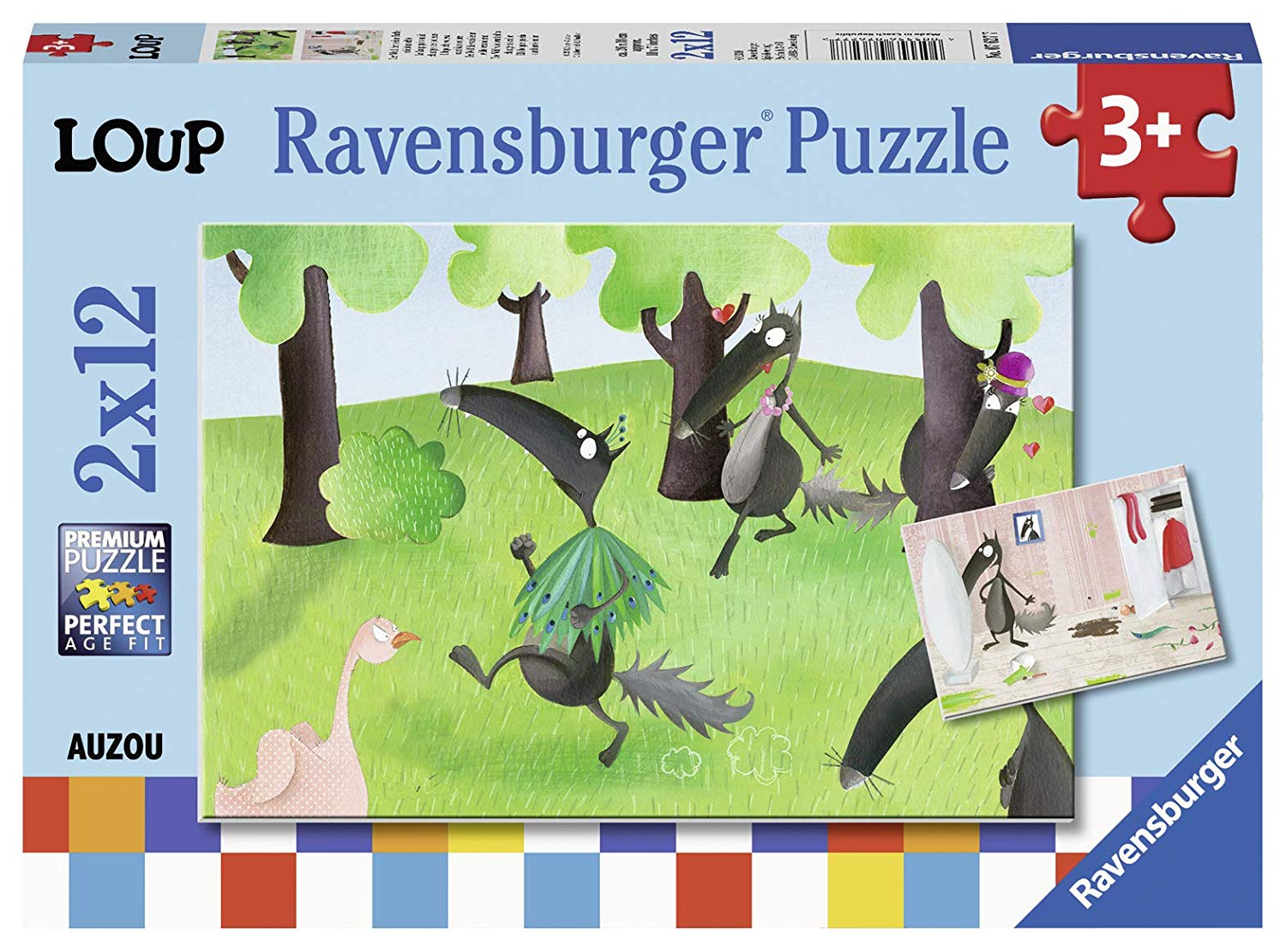 Ravensburger Puzzle 12 Pieces 2 Puzzles – Loup