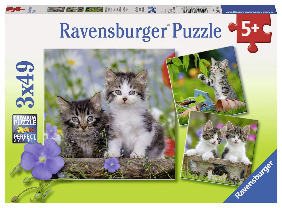 Ravensburger Puzzle – Pack Of 3 Cat Tiger 49 Pieces 08046