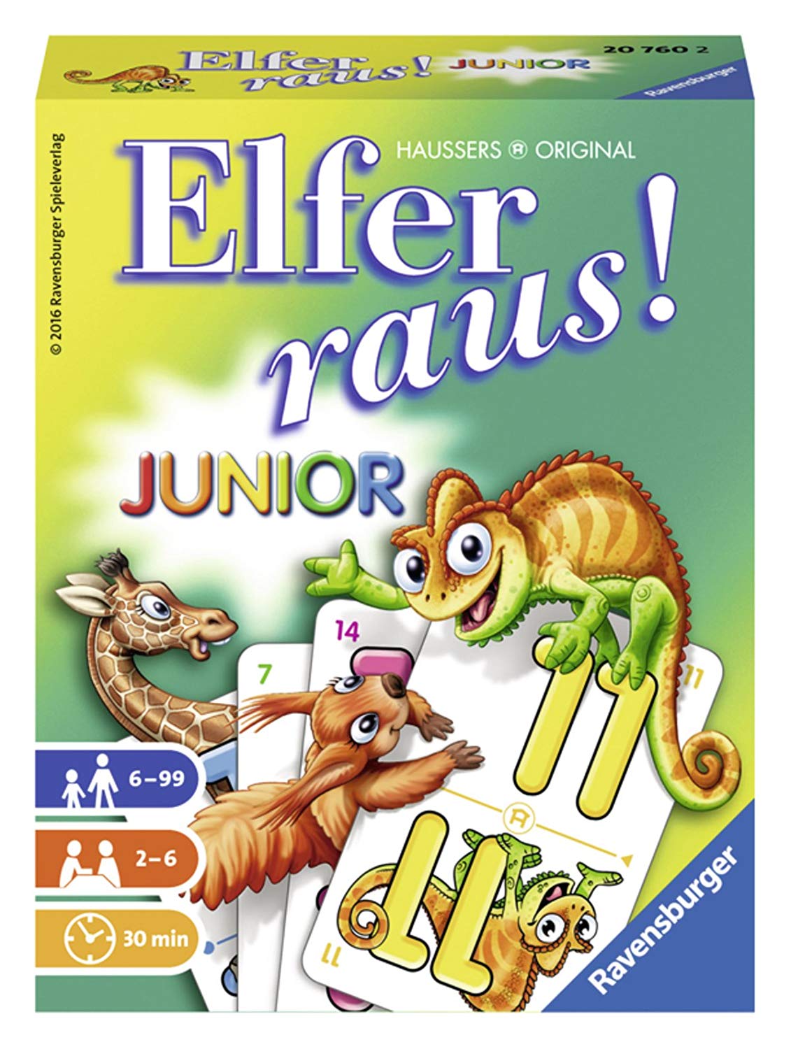 Ravensburger Spiele 20760 Elfer Raus Junior Card Game