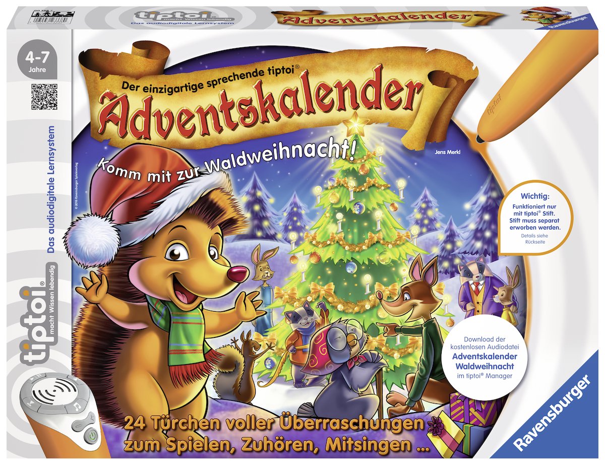 Ravensburger Tiptoi Christmas In The Woods The Animals Advent Calendar