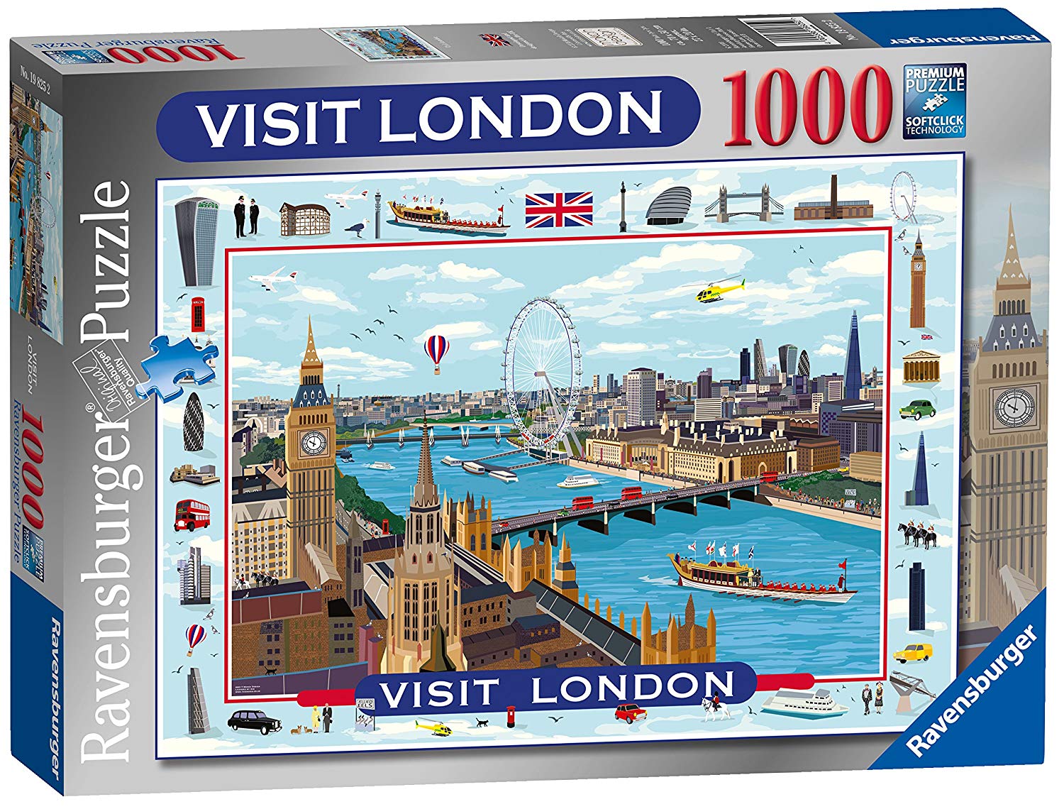 Ravensburger Visit London. 1000 Piece Jigsaw Puzzle English Version