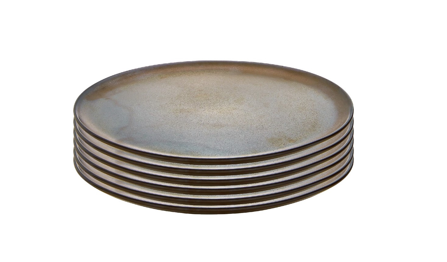 Raw breakfast plates Ø23 cm pack of 6