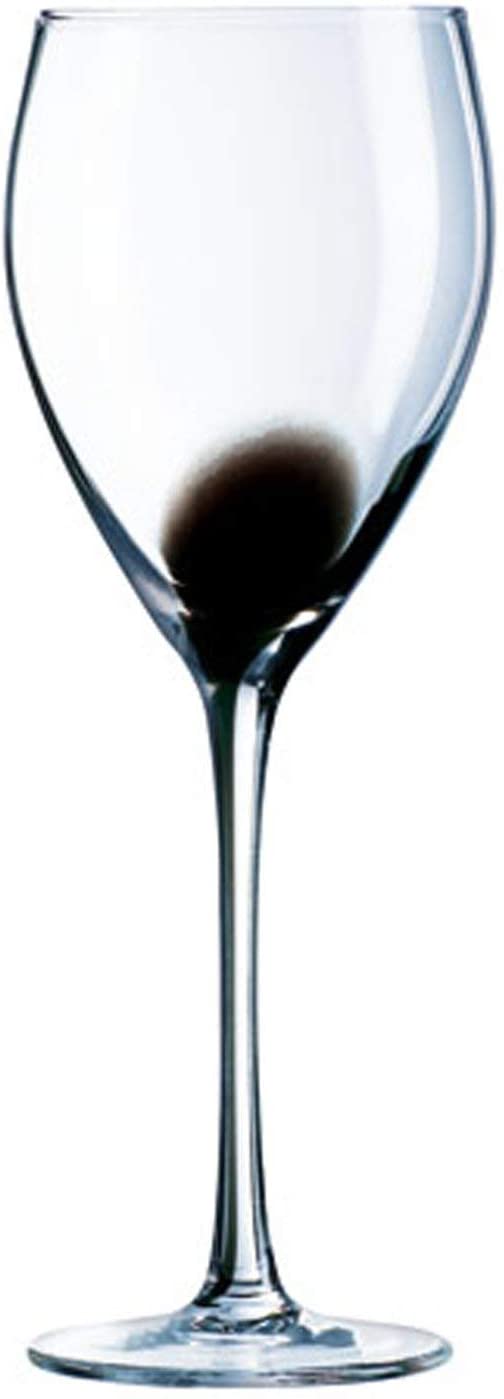 Luminarc Drip 9222200 Stemware glasses 270 ml Black Set of 4