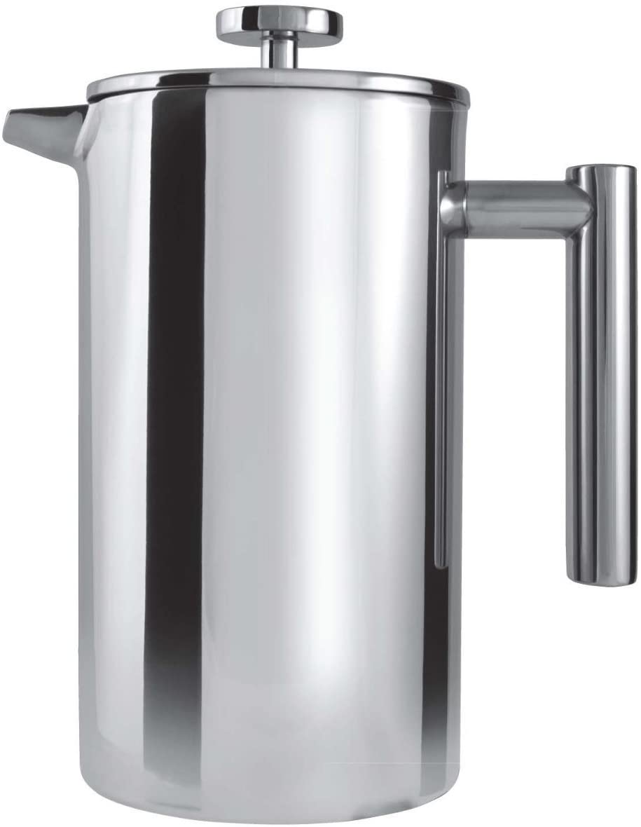 Cafe Ole 18/10 Stainless Steel - 12 Cup / 1.5 Litres Double Walled Cafetiere - BOXED