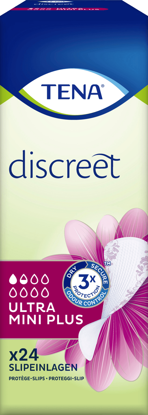 TENA Discreet, Ultra-Mini Plus Hygiene Inlay Weakness Of The Bladder, 24 St