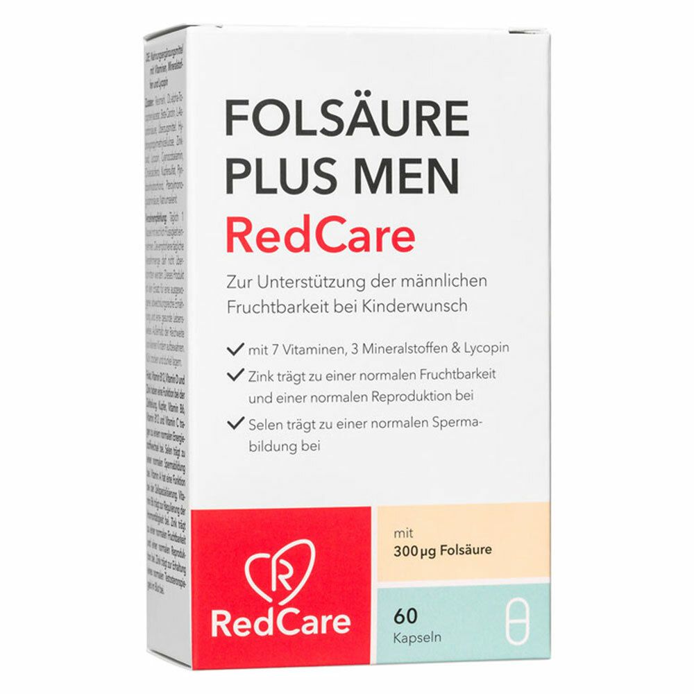 Redcare folic acid plus men