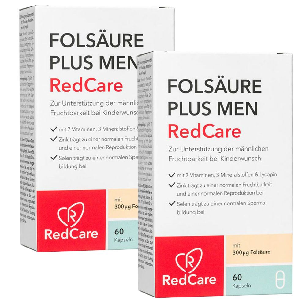 Redcare Folic Acid Plus Men double pack