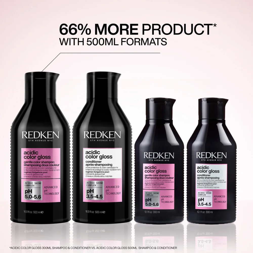 Redken Acidic Color Gloss brightening shampoo for colored hair