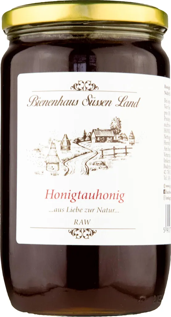 Reiner Genuss: 1kg Sweet Land Apiary Roh & Rein Blattlaus-Honig
