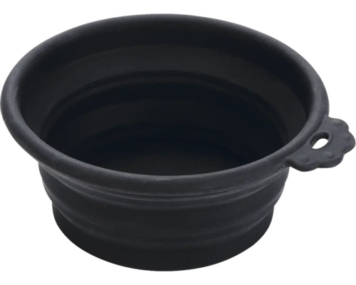 Travel bowl Karlie Anto silicone bowl, approx. 250 ml, dishwasher safe, black