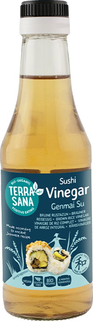Rice vinegar for sushi, unsweetened, filtered, organic 250 ml - TERRASANA