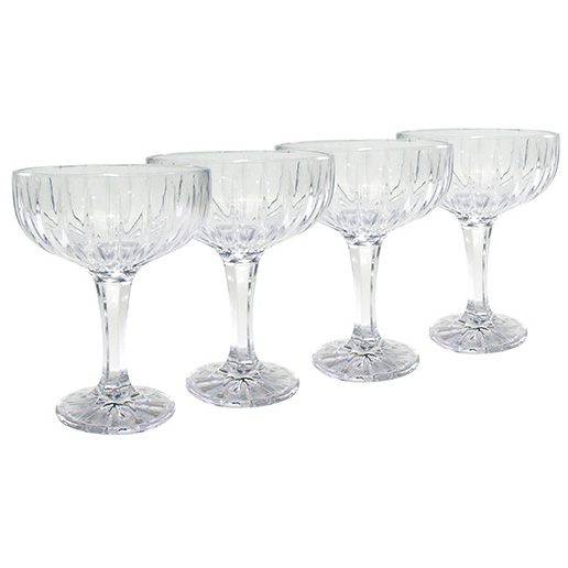 aida Relief Champagne Glass Pack of 4