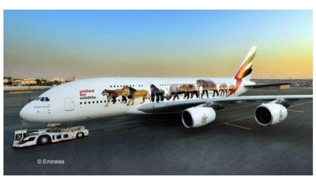 Revell 03882 Airbus A380-800 Emirates Wild Life Expert Model Kit, Multi-Col