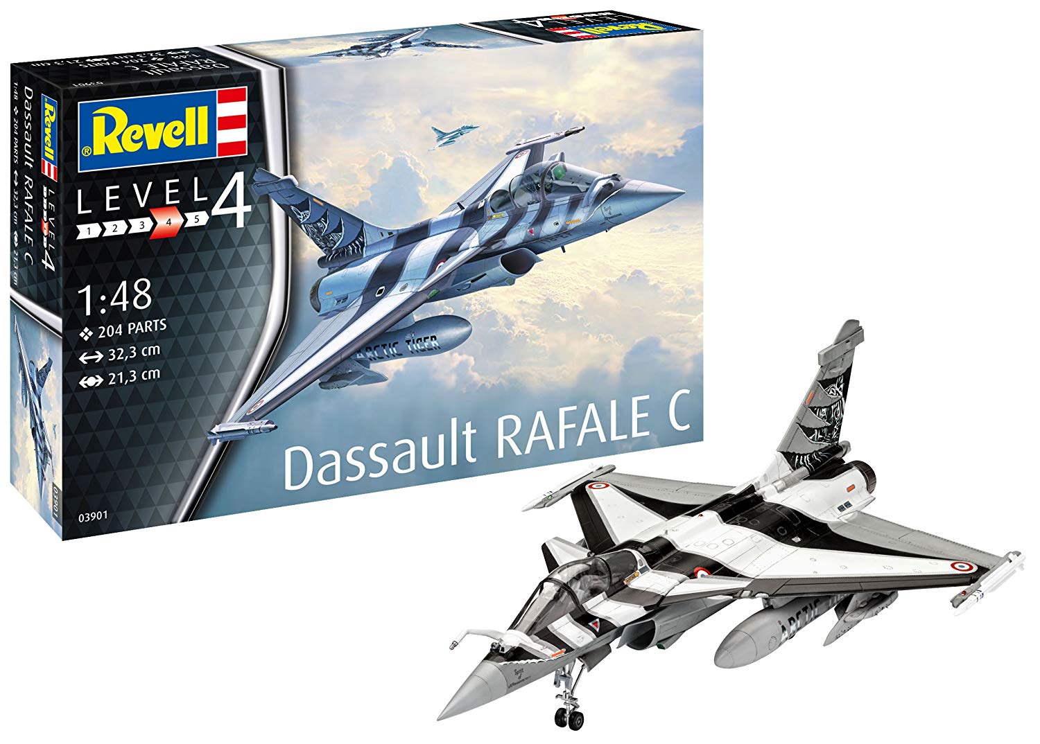 Revell Model Kit Scale Dassault Rafale C Level